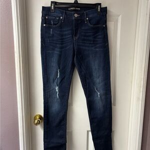 Express Women's Midnight Blue Skinny Jeans